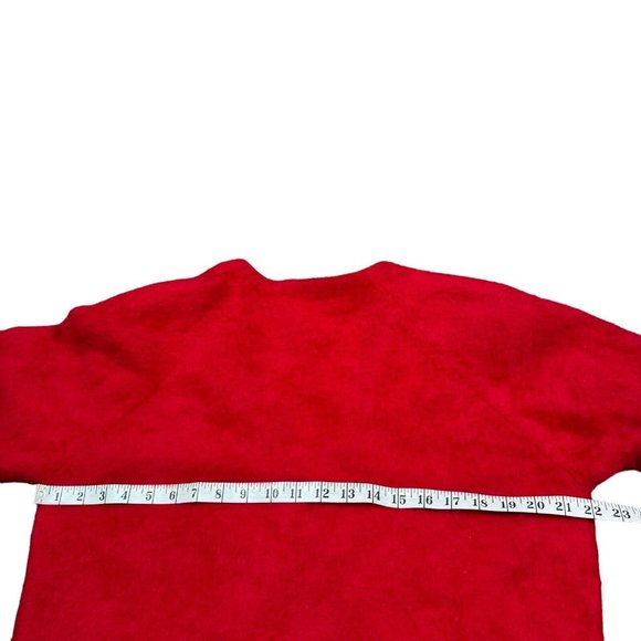 Vintage Parkhurst Red Buttoned Angora Rabbit Hair Cardigan Sweater Women's Sz M‎ - Picture 9 of 12